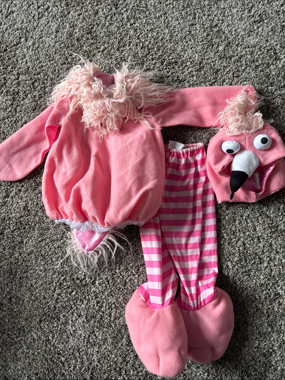 Pink Flamingo Kids Costume Set - Includes Top, Pants & Hat